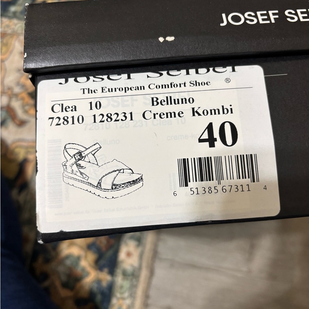 Josef Seibel Creme Sandals